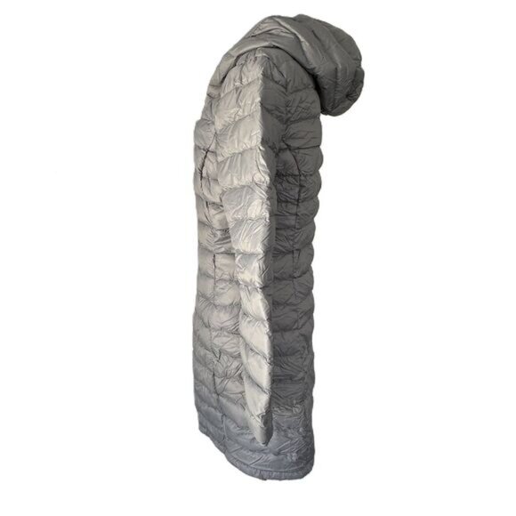 New Quince Womens Lightweight Down Packable Hooded Puffer Jacket Gray Size M - Picture 3 of 10